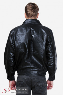Куртка кожаная ARBEX 032 nappa black