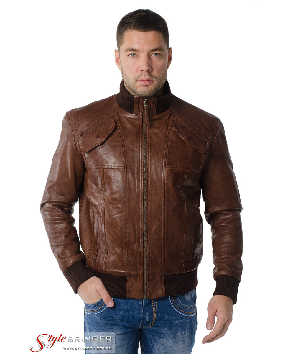 Натуральная кожаная куртка мужская купить в москве