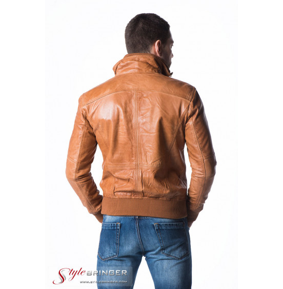 Куртка кожаная ARBEX M116 tan