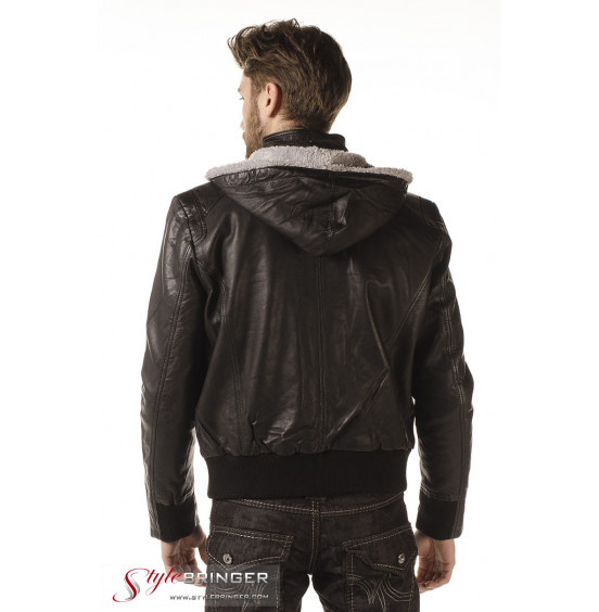 Куртка кожаная ARBEX M138 black
