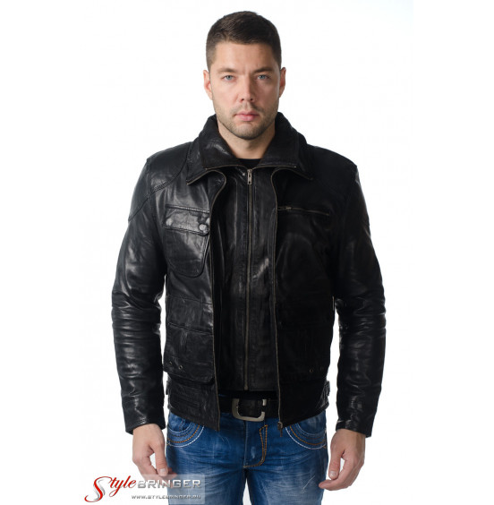Куртка кожаная ARBEX M139 black