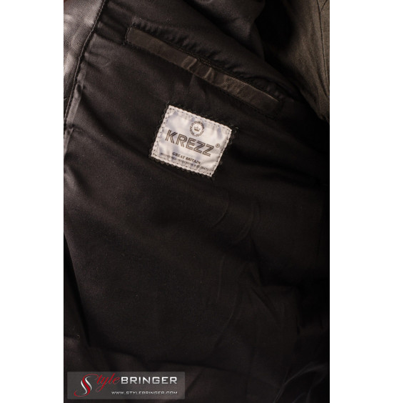 Куртка кожаная KREZZ M151 black
