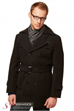 Пальто мужское C-6047 grey