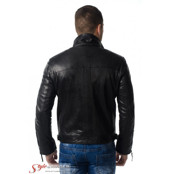 Куртка кожаная KREZZ M156 black