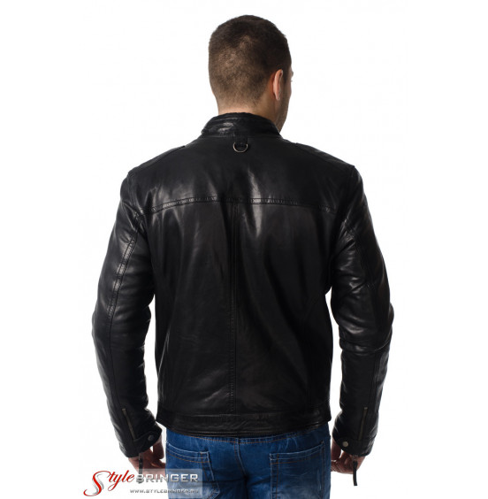 Куртка кожаная KREZZ M157 black