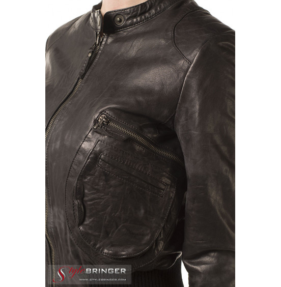 Куртка кожаная ARBEX F125 black