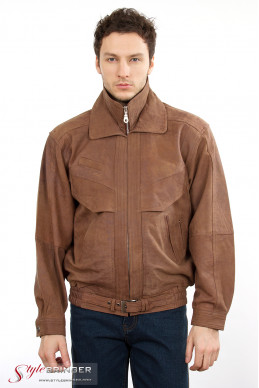 Куртка кожаная ARBEX 032 buff brown