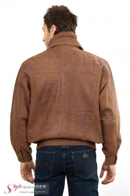 Куртка кожаная ARBEX 032 buff brown